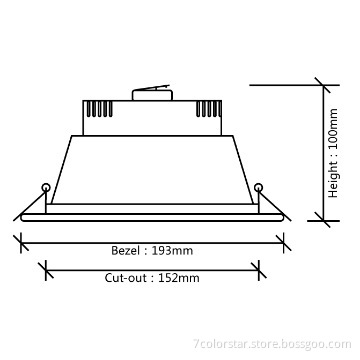 For offices LED Dawn Light 10W with beam angle 60 degree